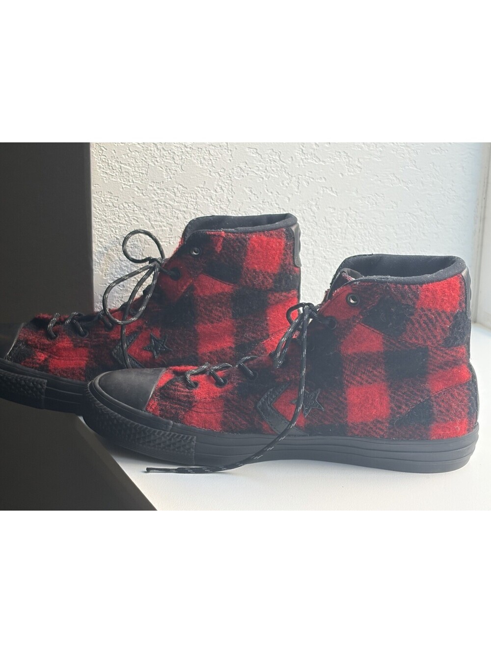 Converse X Woolrich Chuck Taylor All Star Hi-Top Sneakers Wool Women Size 8